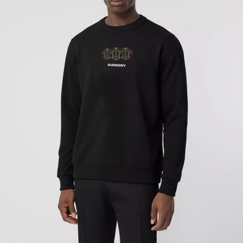 バーバリーバーバリーメンズカジュアルコットンスウェットシャツr03635ブラック