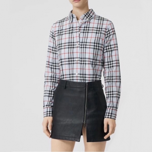 バーバリーバーバリーメンズヴィンテージベーシックシャツr03641.パープル