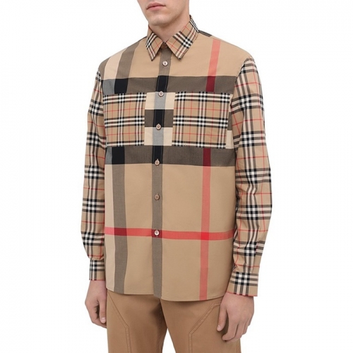 バーバリーバーバリーメンズヴィンテージベーシックシャツr03643.キャメル