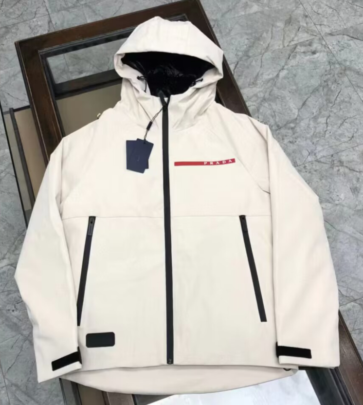 プラダプラダメンズカジュアルジャケットa02163アイボリー