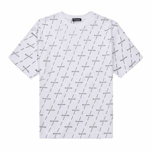 バレンシアガバレンシアガユニセックスコットン半袖Tシャツl0925ホワイト