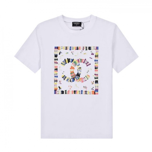 シャネル'シャネルユニセックス''コットン半袖Tシャツl0652ホワイト