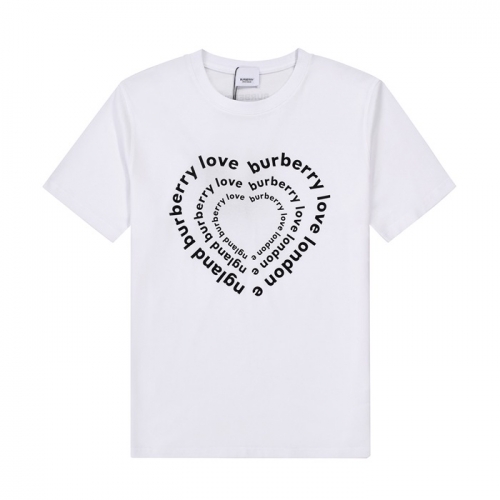 バーバリーバーバリーユニセックスコットン半袖Tシャツr03650ホワイト