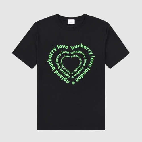 バーバリーバーバリーユニセックスコットン半袖Tシャツr03651ブラック