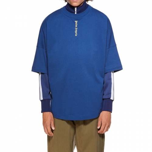 パームエンジェルスパームエンジェルスユニセックスコットン半袖Tシャツシャツm0279ブルー