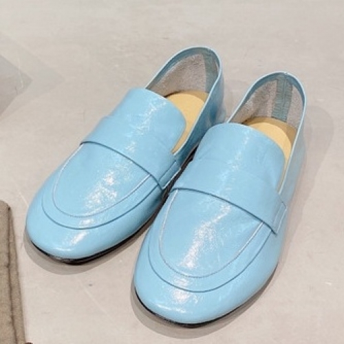 ボッテガヴェネタレディースレザーローファー,(225-250),S0234,スカイブルー