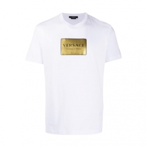 ヴェルサーチェヴェルサーチェメンズメデューサ半袖Tシャツr0783ホワイト