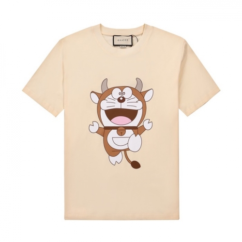 グッチユニセックス半袖Tシャツc03412ベージュ