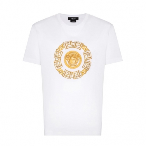 ヴェルサーチェヴェルサーチェメンズメデューサ半袖Tシャツr0791ホワイト