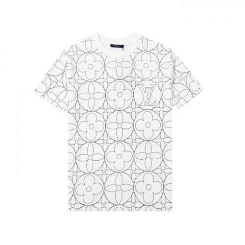 ルイヴィトンルイヴィトンユニセックス半袖Tシャツu02589ホワイト