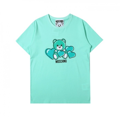 モスキーノモスキーノユニセックスコットン半袖Tシャツs0138グリーン