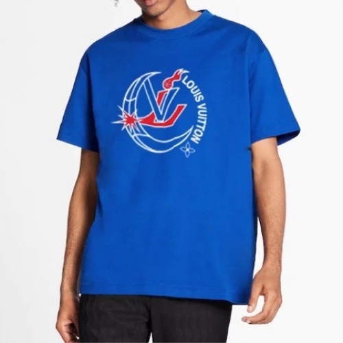 ルイヴィトンルイヴィトンユニセックス半袖Tシャツu02594ブルー