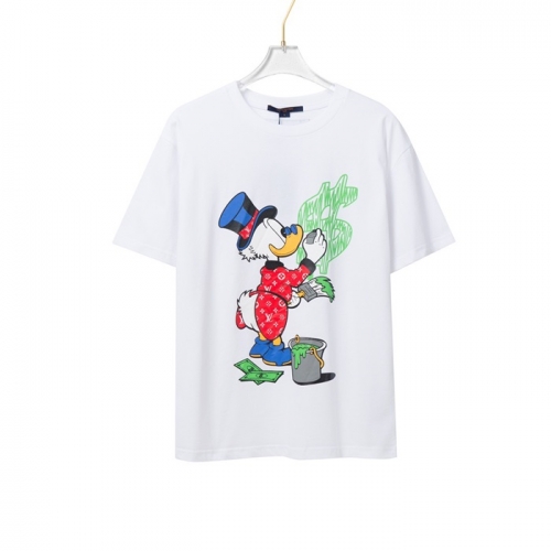 ルイヴィトンルイヴィトンユニセックス半袖Tシャツu02603ホワイト