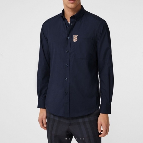 バーバリーバーバリーメンズヴィンテージベーシックシャツr03670.ネイビー