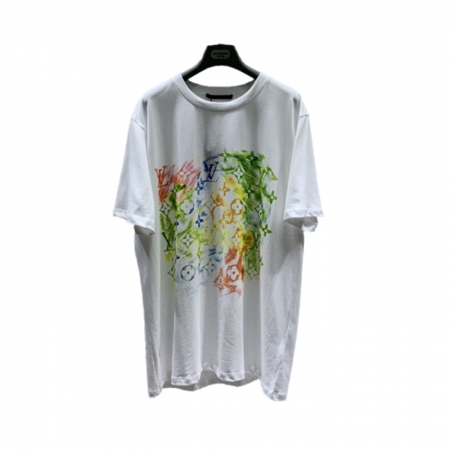 ルイヴィトンルイヴィトンユニセックス半袖Tシャツu02604ホワイト