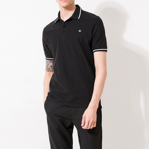 セリーヌメンズコットンポロ半袖Tシャツl0105.ブラック