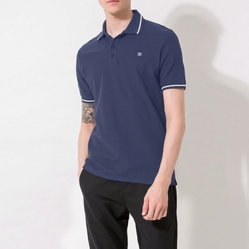 セリーヌメンズコットンポロ半袖Tシャツl0106.ネイビー