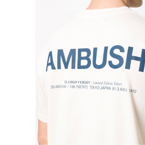 アンブッシュアンブッシュメンズコットン半袖Tシャツb0040アイボリー