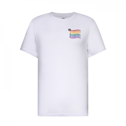 バーバリーバーバリーユニセックスコットン半袖Tシャツr03695ホワイト