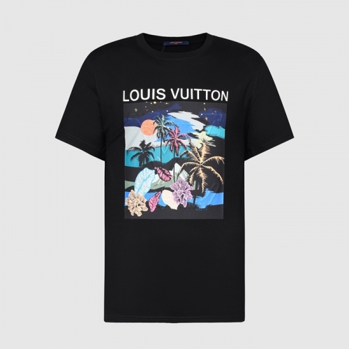 ルイヴィトンルイヴィトンユニセックス半袖Tシャツu02618ブラック