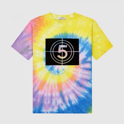 シャネル'シャネルユニセックス''コットン半袖Tシャツl0665イエロー