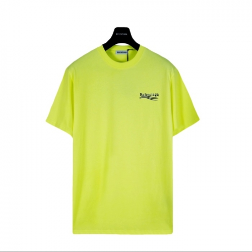 バレンシアガバレンシアガユニセックスコットン半袖Tシャツl0952グリーン