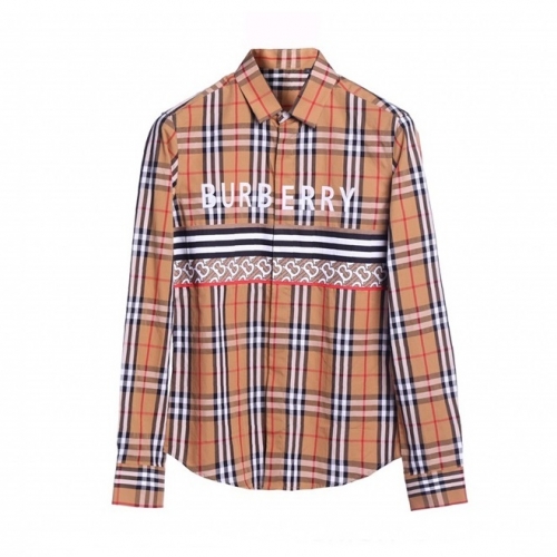 バーバリーバーバリーメンズヴィンテージベーシックシャツr03708キャメル