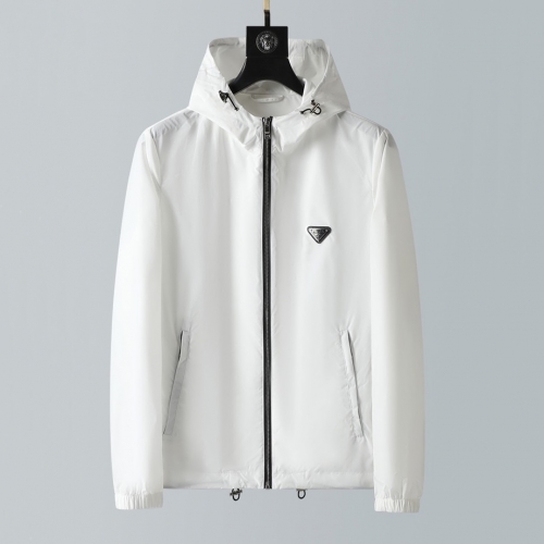 プラダプラダメンズカジュアルジャケットa02186ホワイト