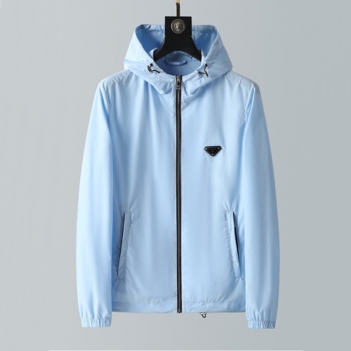 プラダプラダメンズカジュアルジャケットa02188ブルー