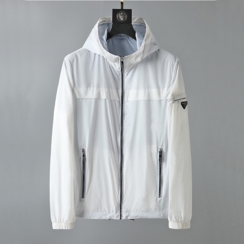 プラダプラダメンズカジュアルジャケットa02190ホワイト