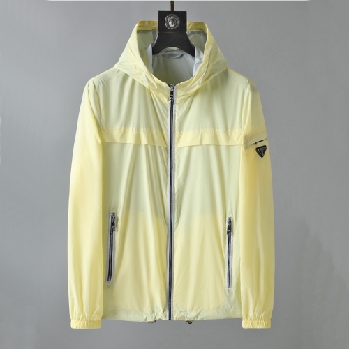 プラダプラダメンズカジュアルジャケットa02191イエロー