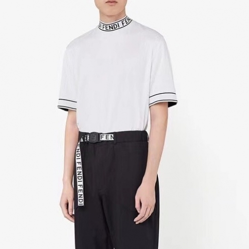 ェンディェンディメンズカジュアルコットン半袖Tシャツn0940ホワイト