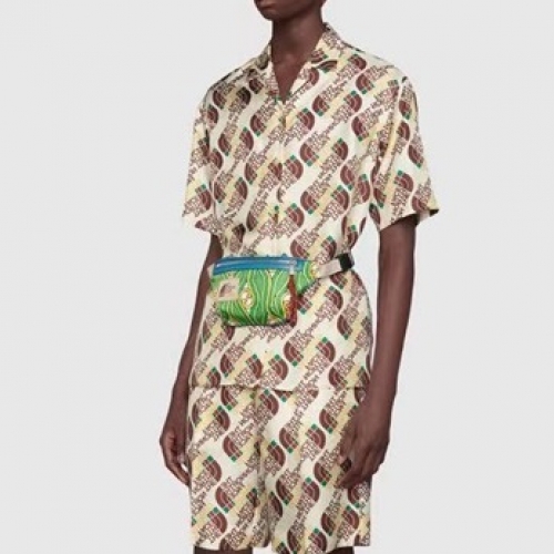 グッチグッチメンズカジュアルコットンシャツc03488ベージュ