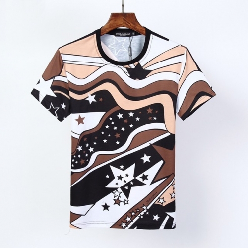 ドルチェ＆ガッバーナドルチェ＆ガッバーナメンズシルケット半袖Tシャツl0306ブラック