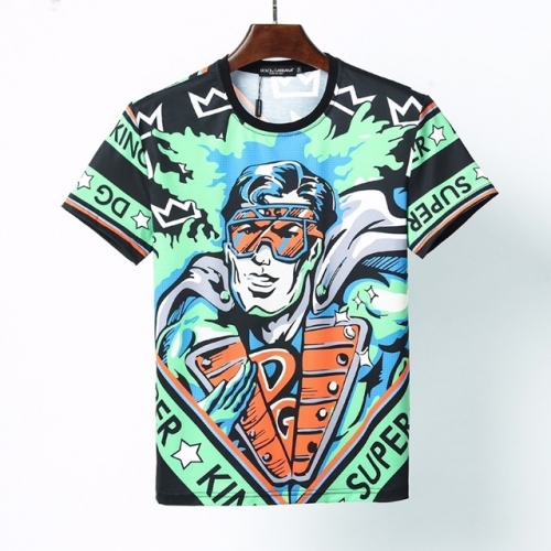 ドルチェ＆ガッバーナドルチェ＆ガッバーナメンズシルケット半袖Tシャツl0307ブラック