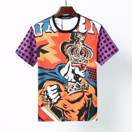 ドルチェ＆ガッバーナドルチェ＆ガッバーナメンズシルケット半袖Tシャツl0309ブラック