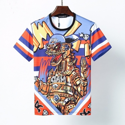 ドルチェ＆ガッバーナドルチェ＆ガッバーナメンズシルケット半袖Tシャツl0311ブラック