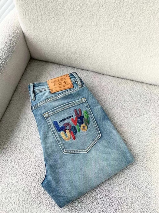 ルイヴィトンルイヴィトンメンズモノグラムカジュアルパンツu02653ブルー