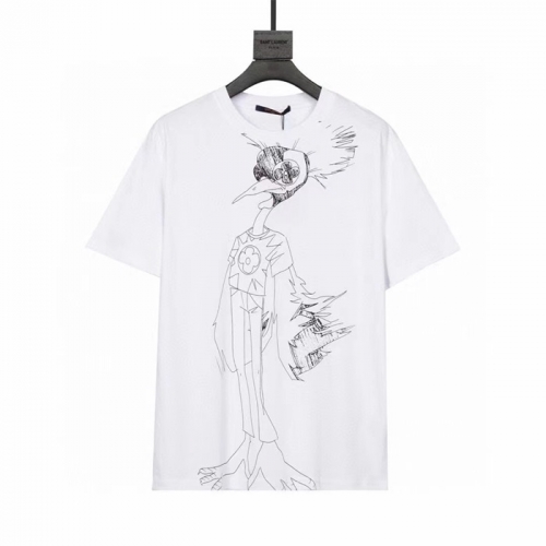 ルイヴィトンルイヴィトンユニセックス半袖Tシャツu02654ホワイト