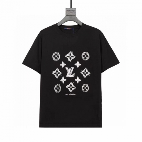 ルイヴィトンルイヴィトンユニセックス半袖Tシャツu02658ブラック