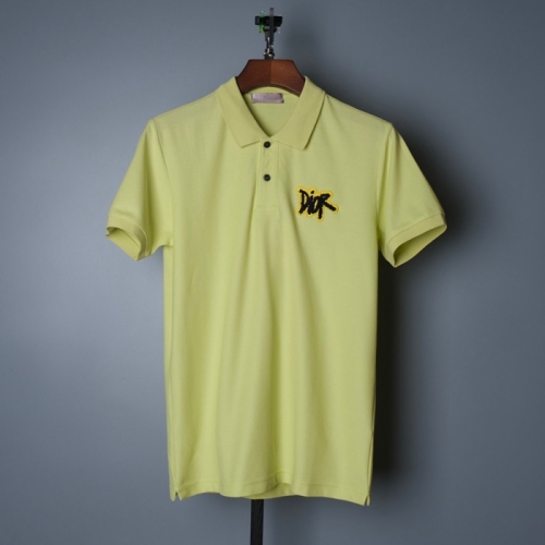 ディオール-ディオールユニセックスカジュアルクルーネック半袖Tシャツo01157グリーン