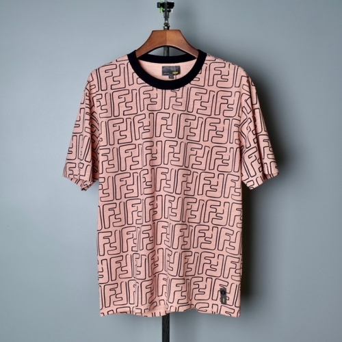 ェンディェンディメンズカジュアルコットン半袖Tシャツn0943ピンク