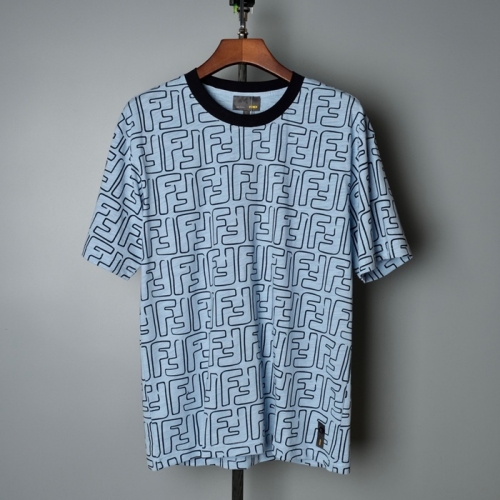 ェンディェンディメンズカジュアルコットン半袖Tシャツn0944ブルー