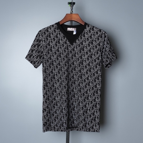 ディオール-ディオールメンズカジュアルクルーネック半袖Tシャツo01160ブラック