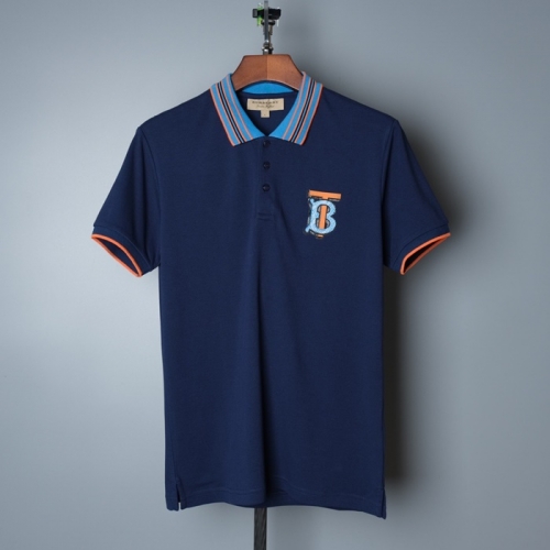 バーバリーバーバリーメンズコットン半袖Tシャツr03733ネイビー