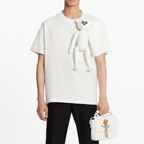 ルイヴィトンルイヴィトンユニセックス半袖Tシャツu02662ホワイト