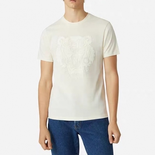 ケンゾーケンゾーユニセックスタイガーカジュアルコットン半袖Tシャツn0139.ホワイト