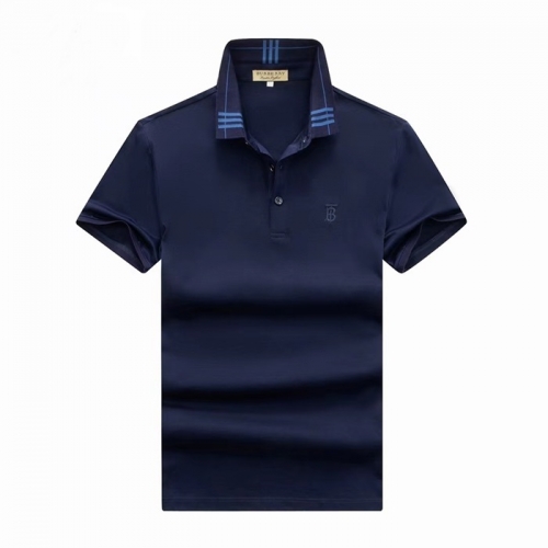 バーバリーバーバリーメンズコットン半袖Tシャツr03740ネイビー