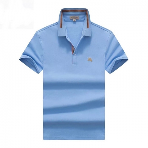 バーバリーバーバリーメンズコットン半袖Tシャツr03768ブルー