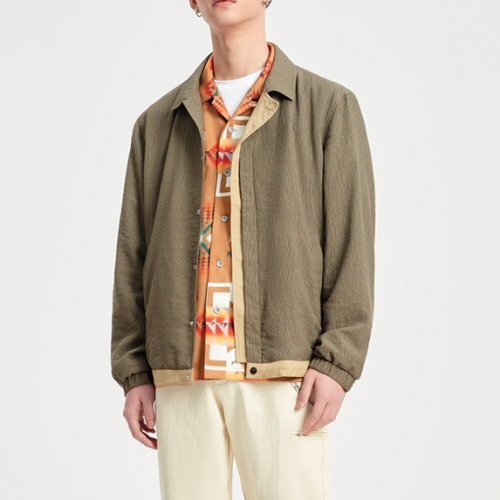 シェラック-メンズカジュアルジップアップジャケットe29